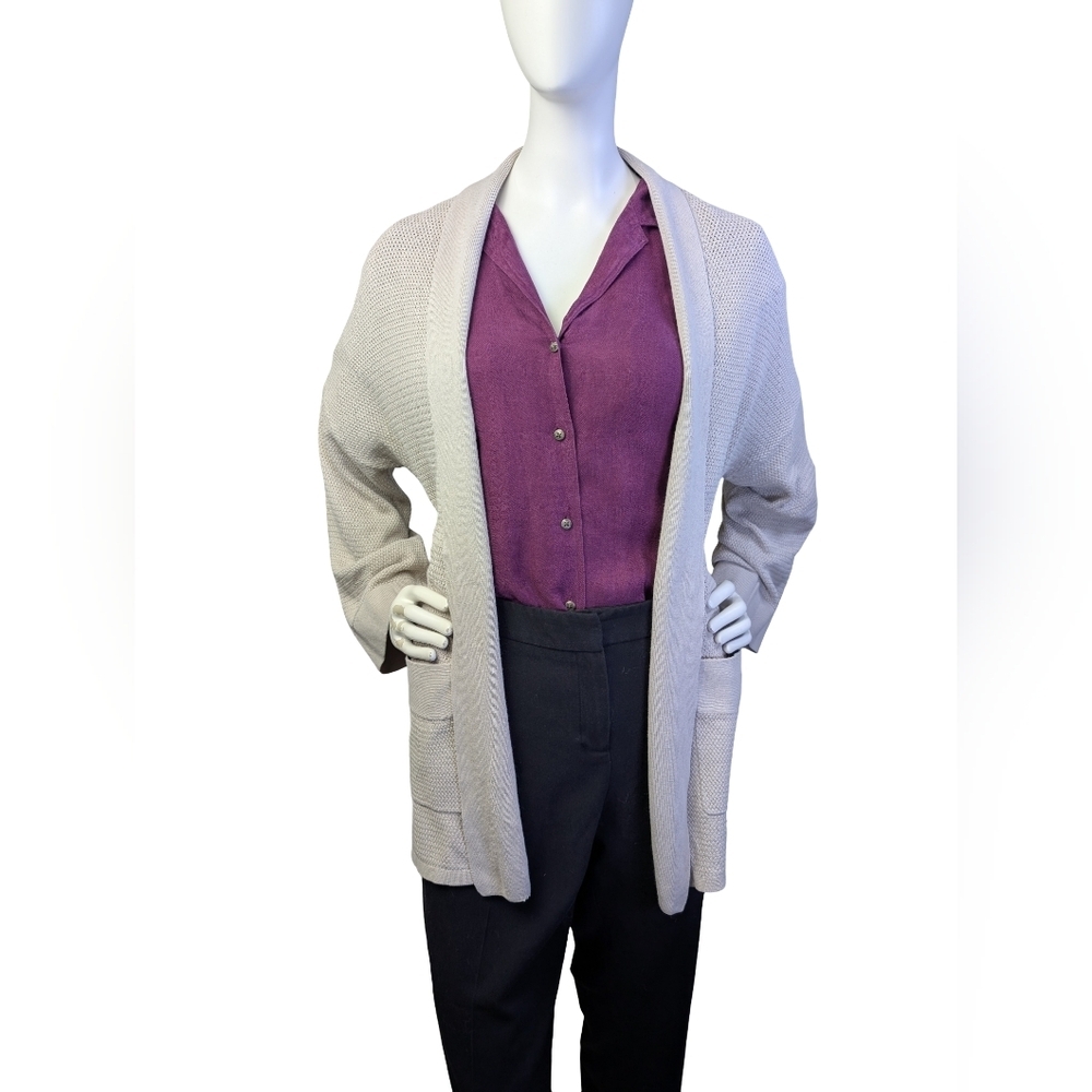 Wilfred Silk Cashmere Cardigan Aritizia Quiet Luxury Size Small